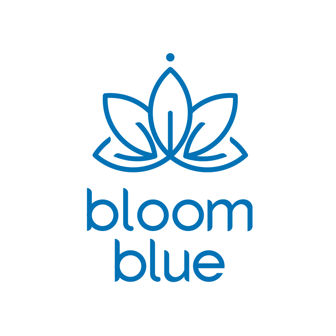 logotipo de bloom blue